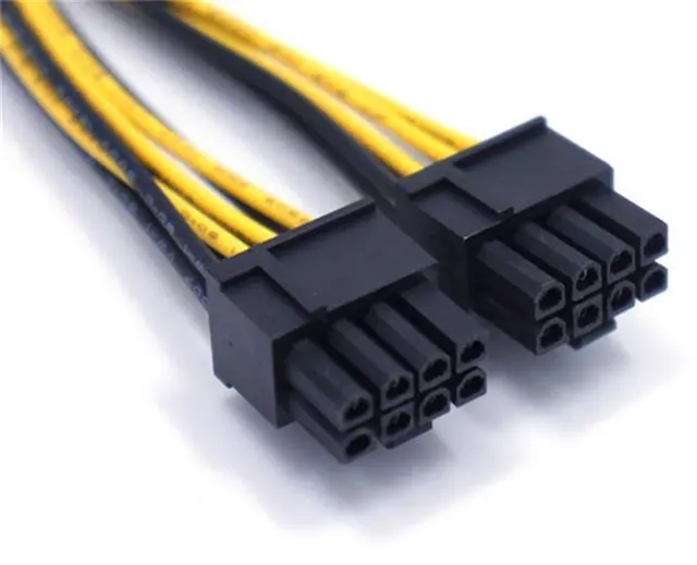 Alt view image 3 of 7 - 10 X Pcie 8 Pin Male To Dual Pci-E 6+2 Pin Female Gpu Power Cable Splitter