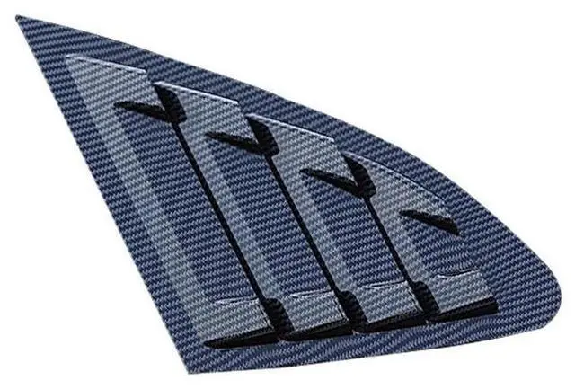 Alt view image 6 of 7 - Acaigel 1 Pair ABS Carbon fiber Look Side Window Louver Shutter Cover For Chevrolet Malibu 2016-20