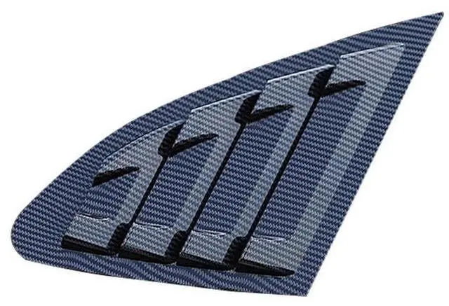 Alt view image 7 of 7 - Acaigel 1 Pair ABS Carbon fiber Look Side Window Louver Shutter Cover For Chevrolet Malibu 2016-20