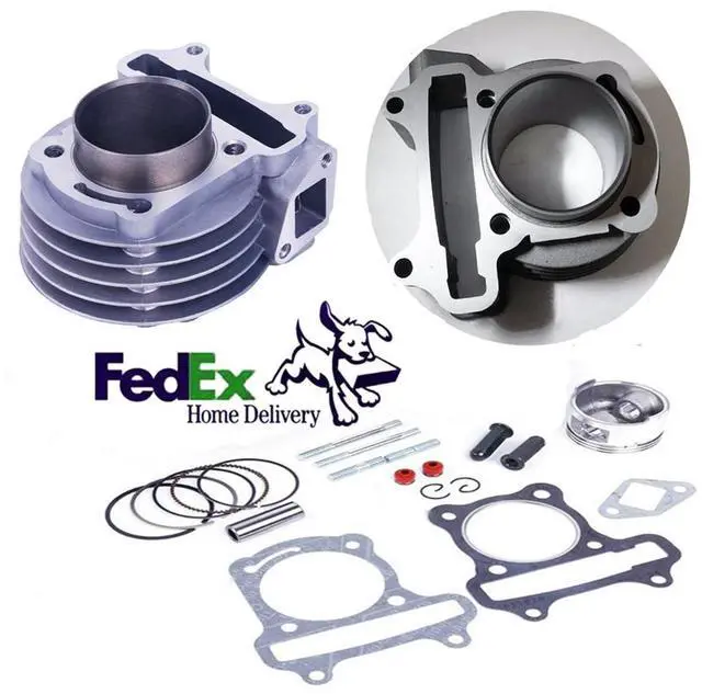 Alt view image 2 of 7 - Acaigel 50mm Big Bore Kit Cylinder Piston Ring Gasket Part 50cc to 100cc Dirt Pit ATV US