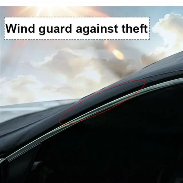 Alt view image 4 of 7 - Paiying Magnetic Car Windshield Summer Uv Rays Sunshade Snow Cover Winter Ice Frost Guard Sunshade Protector New