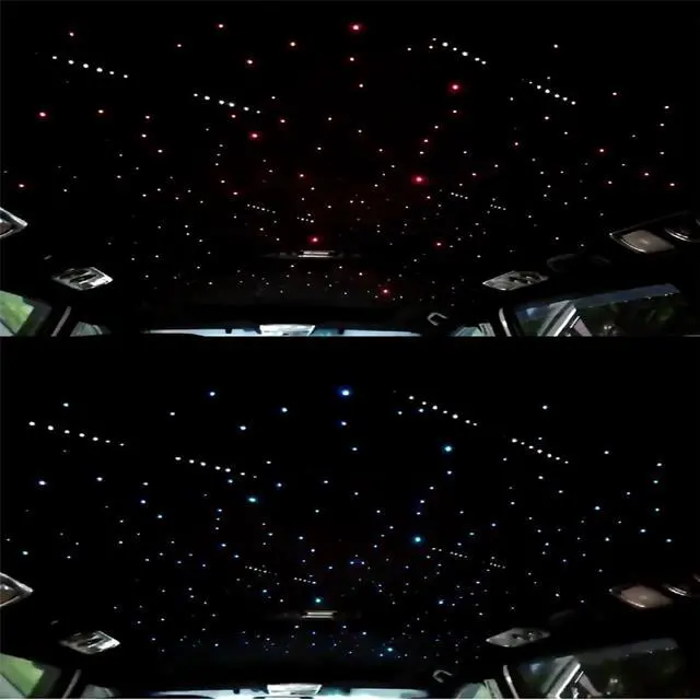 Main image of Acaigel RGBW 12V 600Pcs Fiber Optic LED Car Meteor Star Headliner Ceiling Light Kit App