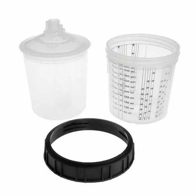 Alt view image 4 of 7 - Acaigel 20oz Disposable Cup + M16x1.5 External Thread Connector For Spray Gun Adapter US