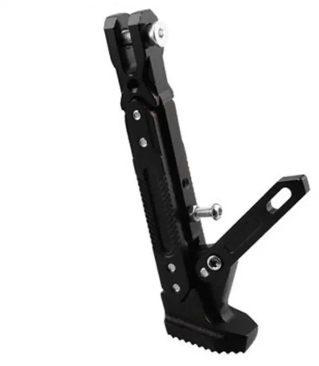Alt view image 5 of 7 - Acaigel Adjustable Black CNC Scooter Moped Bike Side Kick Stand Leg 165mm-235mm USA Ship