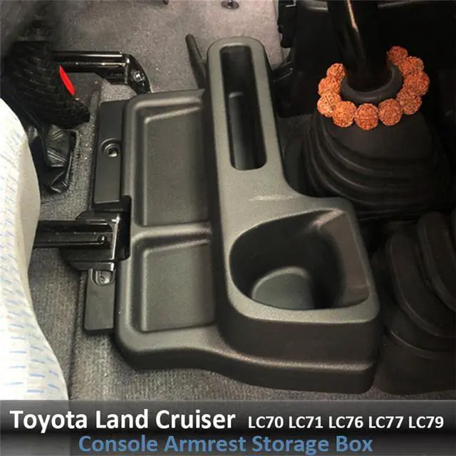Alt view image 4 of 7 - Acaigel Center Console Box Tray Cup Holder For Toyota Land Cruiser LC70 LC71 LC76 77 79