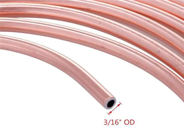 Alt view image 6 of 7 - Paiying 50 FT Car Brake Line Kit 3/16'' Fuel Oil Tube Hose Steel Copper Zinc Alloy USA