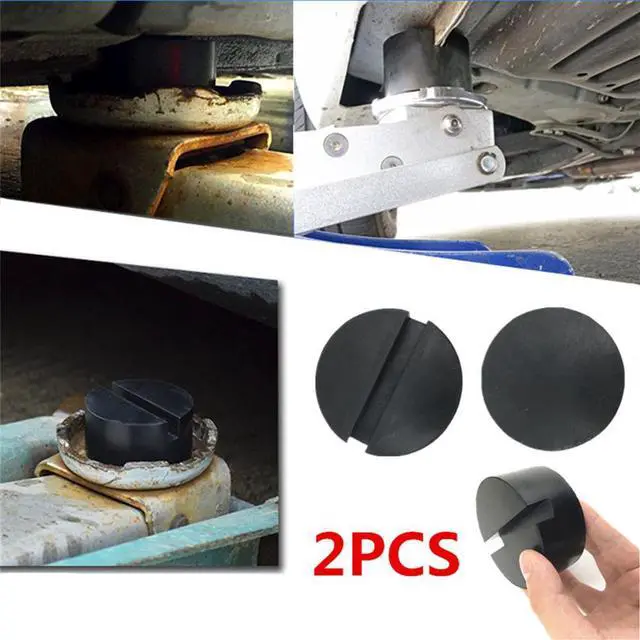 Alt view image 2 of 7 - Acaigel 2x Slotted Car Floor Jack Pad Lift Rubber Adapter Auto Shop Accessories From USA