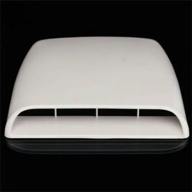 Alt view image 3 of 6 - Acaigel Car Truck Hood Scoop Fake Bonnet Vent Air Intake Cover Trim White USA