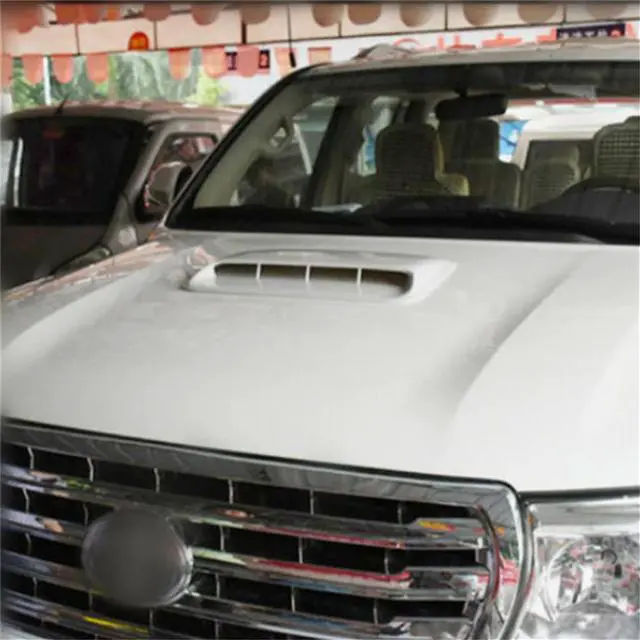 Alt view image 4 of 6 - Acaigel Car Truck Hood Scoop Fake Bonnet Vent Air Intake Cover Trim White USA