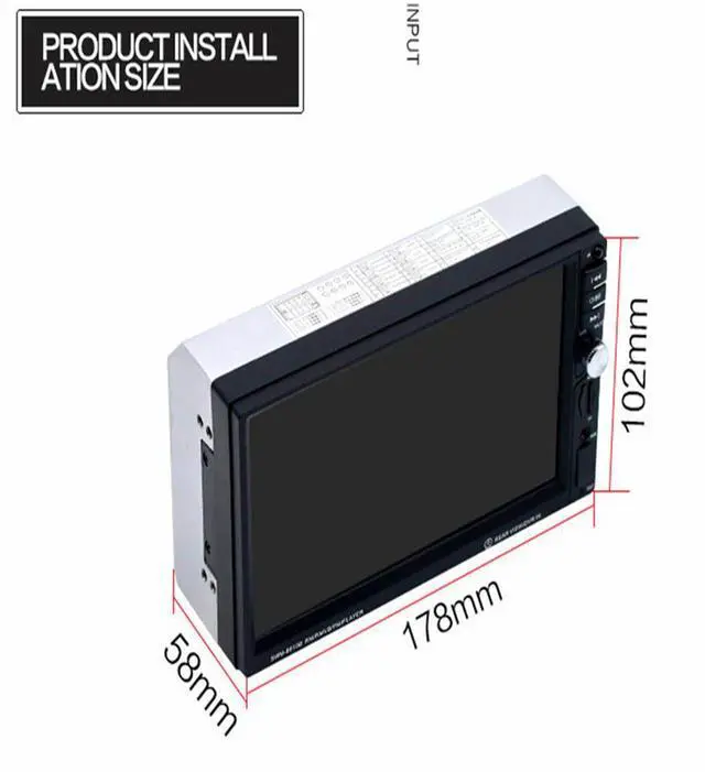 Alt view image 4 of 7 - Acaigel LCD Touch Screen Player Bluetooth GPS Car Radio U Disk TF Card Player+8GMap card