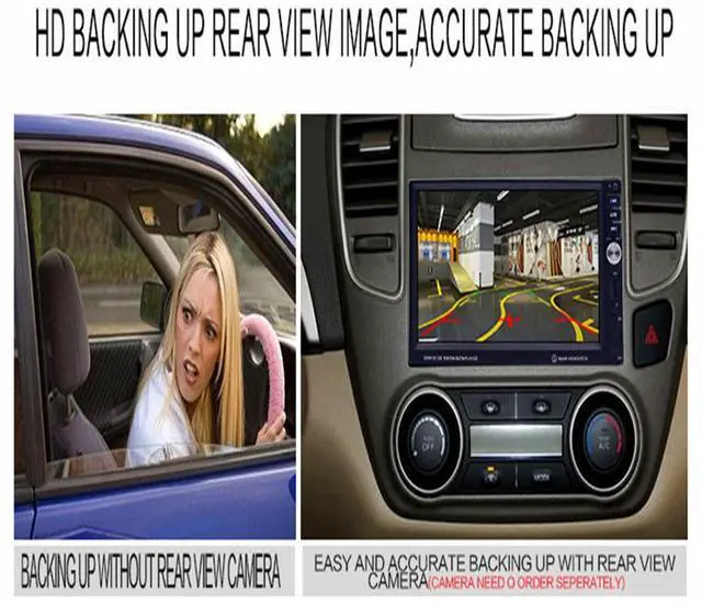 Alt view image 7 of 7 - Acaigel LCD Touch Screen Player Bluetooth GPS Car Radio U Disk TF Card Player+8GMap card