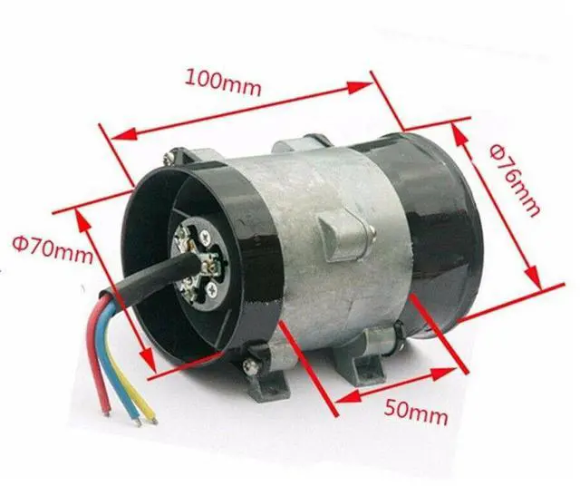Alt view image 4 of 7 - Acaigel 12V 16.5A Car Turbine Turbo Charger Air Intake Boost + 30A ESC Controller USA