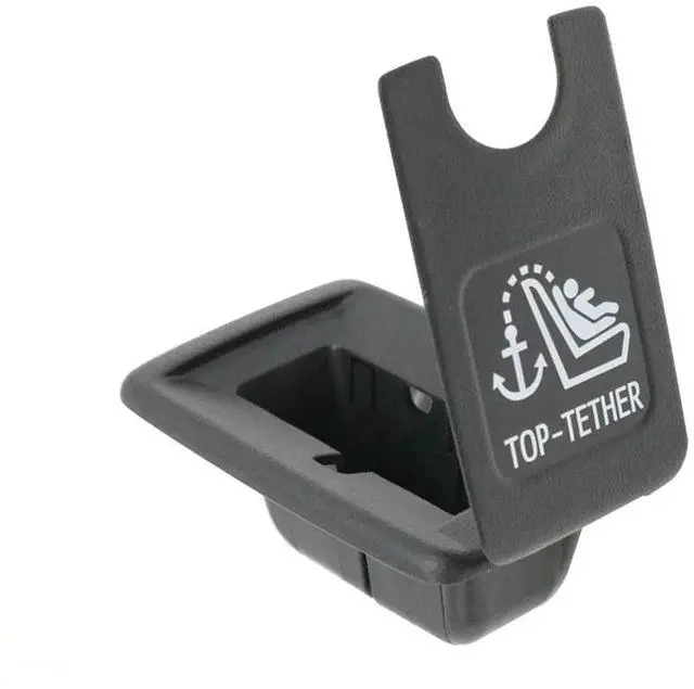 Alt view image 2 of 6 - Yingshan Rear Child Seat Safety Latch Fold Down Trim Cover Cap For Toyota Highlander 22-24