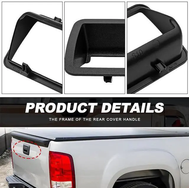 Alt view image 5 of 5 - Acaigel Tailgate Door Handle Bezel Cover 15007219 For Chevrolet S10 1994-2004