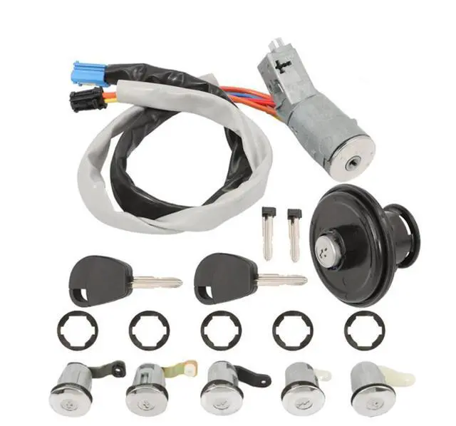 Main image of Yingshan Car Ignition Switch Lock Cylinder Set 4162Cf For Citroen Berlingo Peugeot Partner 2002-2008