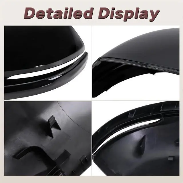 Alt view image 3 of 5 - Acaigel Glossy Black Right Side Mirror Cap 76201-T1W-A01 For Honda Cr-V Hr-V 2015-2020