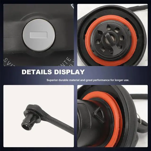 Alt view image 5 of 6 - Acaigel 71802520 Fuel Tank Cap With 2 Keys For Fiat 500 Grande Punto Evo