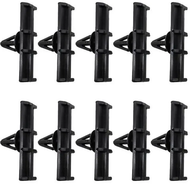 Alt view image 2 of 5 - Yingshan 10Pcs Rocker Panel Ground Moulding Clips For Ford Expedition Explorer F150