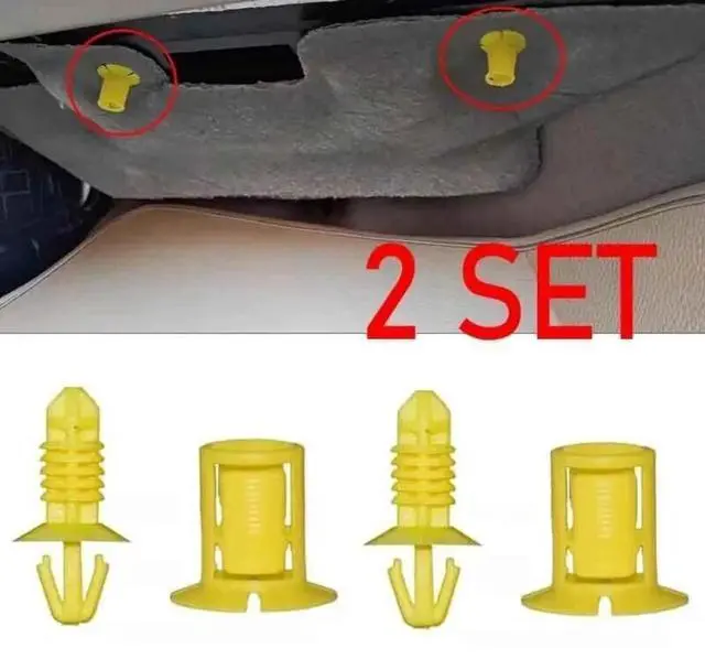 Alt view image 5 of 5 - Acaigel 2 Set Clips Front Dash Insulator Fastener 1310861 1310862 For Ford Focus C-Max Kuga
