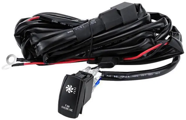 Alt view image 2 of 7 - Acaigel Cooling Fan Override Rocker Switch Kit For Utv Can Am Polaris Rzr Xp 1000 800