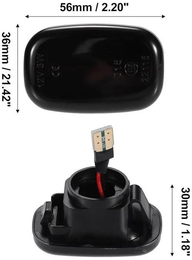 Alt view image 5 of 6 - Acaigel Sequential Led Side Marker Signal Lights 2X For Toyota Hilux Corolla Prius