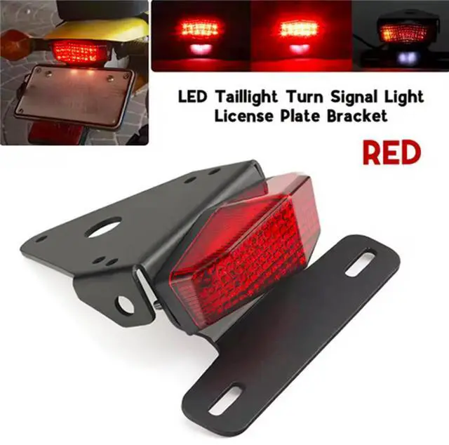 Alt view image 6 of 6 - Acaigel Led Tail Brake Turn Signal Light License Plate Bracket For Honda Xr250R 1996-2003 Xr400R 1996-2004