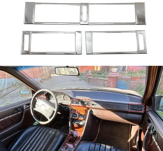 Main image of Acaigel Air Vent Trim Kit Air Vent Decoration Frame For Mercedes Benz W124 1986-1994