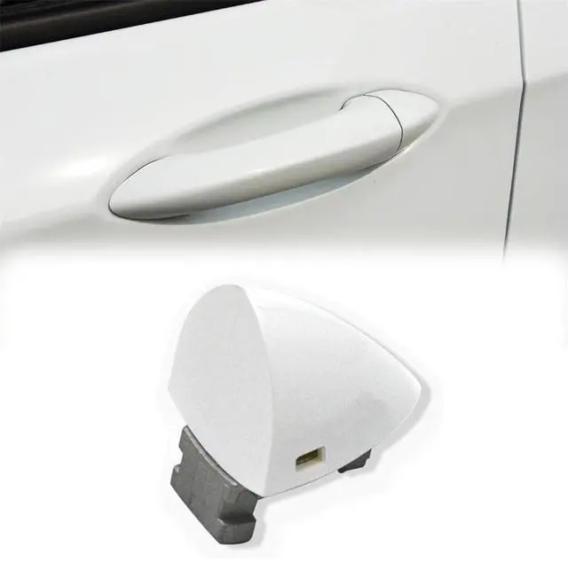 Alt view image 2 of 6 - Yingshan Front Left Driver Side Door Handle Key Hole Cover In White For Chevrolet Cruze 2015-2018