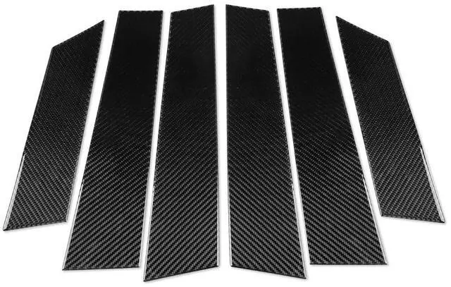 Main image of Acaigel 6Pcs Carbon Fiber Door Window B Pillar Cover Trim Sticker For Byd Seal 22-25
