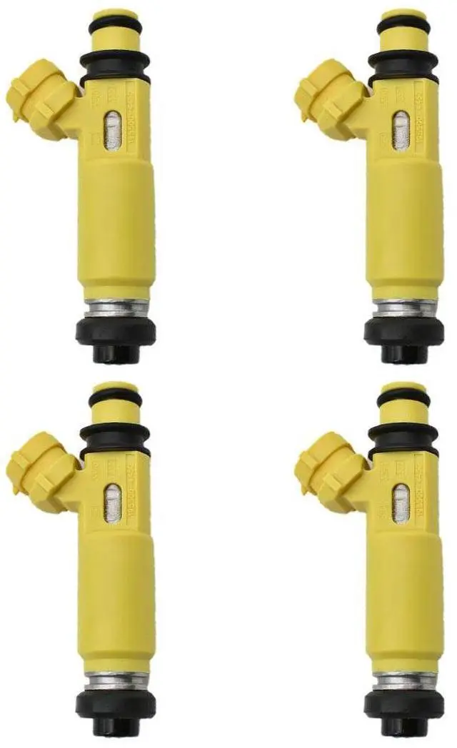 Alt view image 2 of 5 - Yingshan 4Pcs 195500-4450 Fuel Injector For Mazda