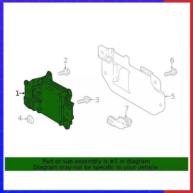 Alt view image 3 of 6 - Acaigel Adaptive Cruise Control Distance Sensor Radar 88210-F4070 For 2019-2022 Toyota C-Hr