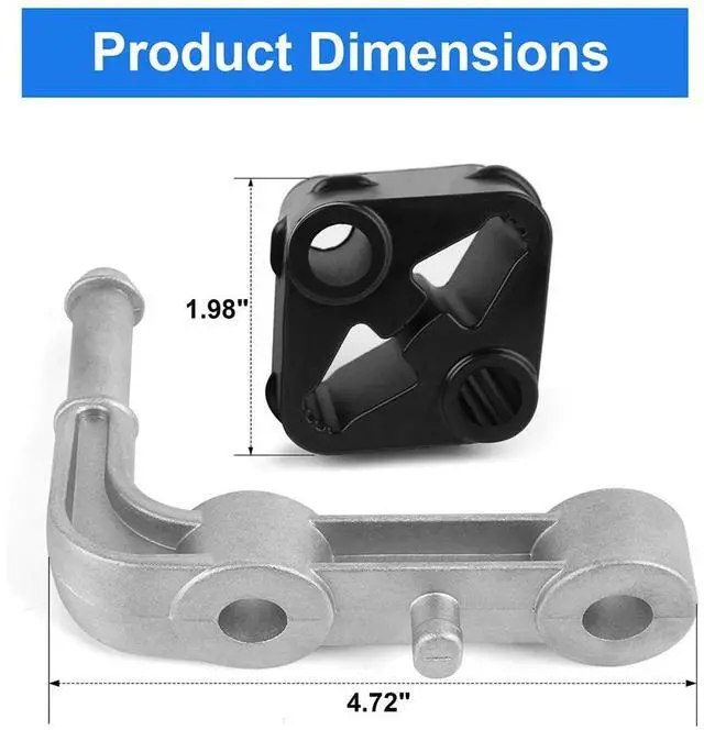Alt view image 5 of 6 - Acaigel Exhaust Bracket Isolator Set For Ram 1500 2019-2025 68275662Ab 68275662Aa