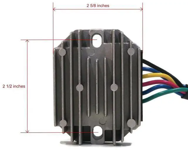 Alt view image 2 of 6 - Yingshan Voltage Regulator For Grasshopper 185530, John Deere M807915, Rotary 9210 Mower