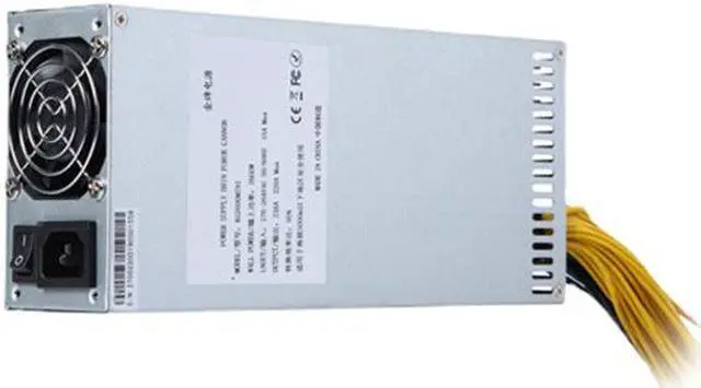Alt view image 2 of 6 - 2000w 10x6PIN 2U 180~240v GPU PSU Mining Power Supply Server for Ethereum BTC Mining Machine