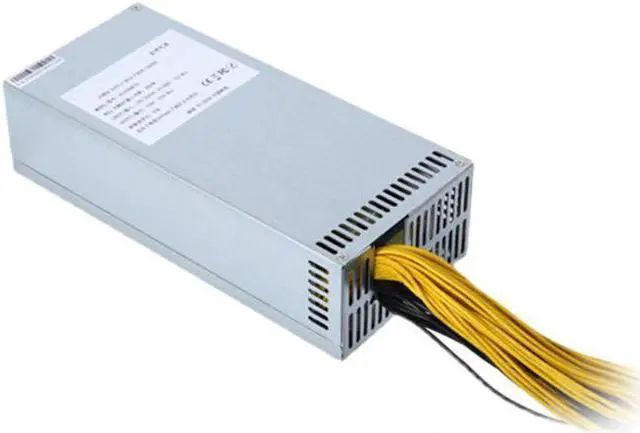 Alt view image 6 of 6 - 2000w 10x6PIN 2U 180~240v GPU PSU Mining Power Supply Server for Ethereum BTC Mining Machine