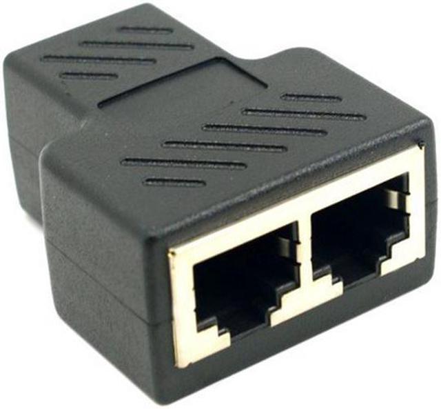 1PC Ethernet Splitter Cable Network Cable Coupler RJ45 Line Splitter  Ethernet