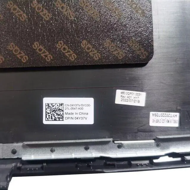 Alt view image 3 of 5 - New For Latitude 3520 E3520 LCD Back Cover Top Lid Case Black 04Y37V 4Y37V