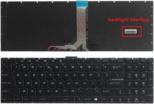 Alt view image 2 of 3 - for GS75 Stealth GE75 Raider & MSI GP75 RGB Colorful Keyboard US Layout