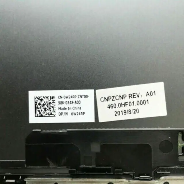 Alt view image 3 of 7 - New for Vostro 5590 V5590 LCD Back Cover Bezel Top Read Lid 0W24RP W24RP Gray