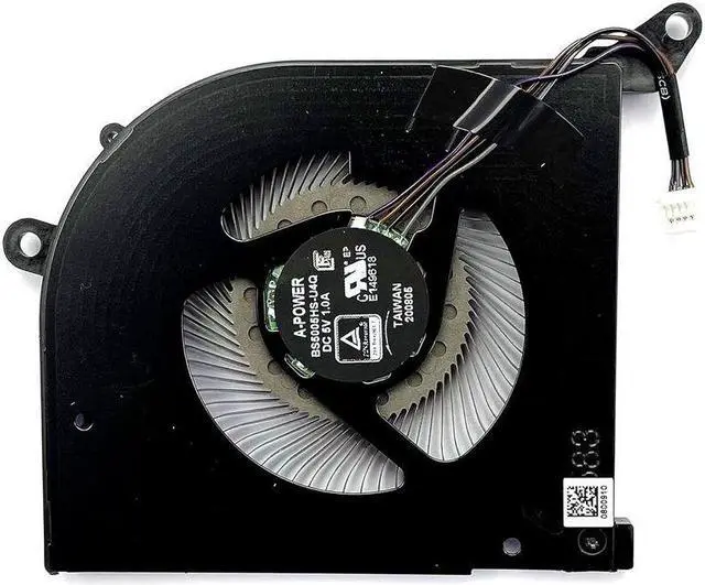 Alt view image 6 of 6 - CPU GPU Cooling Fan GS66 WS66 Stealth 10SD 10SE 10SF MS-16V1 MS-16V2 Pair