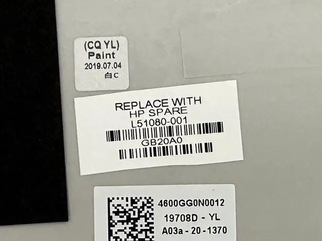 Alt view image 4 of 4 - New Pavilion x360 14-DH LCD Silver Back Cover Rear Top Lid Case L51080-001