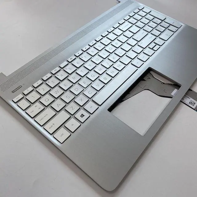 Alt view image 6 of 6 - for 15-DY 15-EF Laptop Upper Case Palmrest Keyboard L63578-001 Sliver 15s-fq