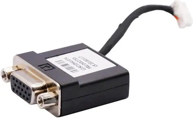 Alt view image 4 of 4 - DP to VGA Port Adapter Black Cable ThinkCentre M900 M600 4X2755 04X2755