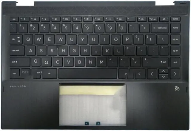 Main image of for Pavilion X360 14 DW 14T-DW Laptop Case Palmrest US Keyboard L96526-001