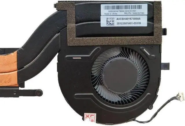 Alt view image 4 of 4 - for ThinkPad X1 P1 Gen 3 Cooling Heatsink CPU GPU Fan 5H40Y67590 5H40Y67588