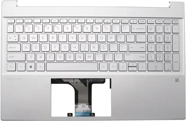 Main image of Palmrest for 15-EG 15-EH Upper Case Cover Backlit US Keyboard M08912-001