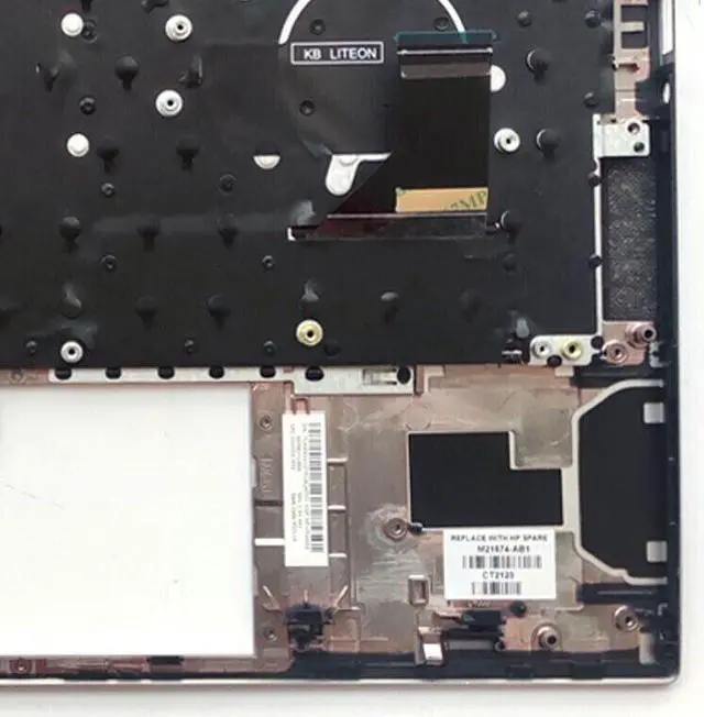 Alt view image 3 of 4 - Top Case For EliteBook 735 G7 830 G7 Palmrest Backlit US Keyboard M21674-001