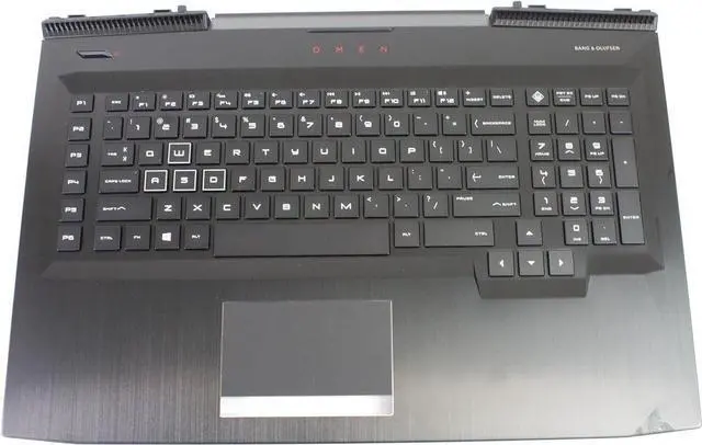 Main image of Backlit US Keyboard Touchpad HP Omen 17-an 17T-an Series L14993-001 Palmrest