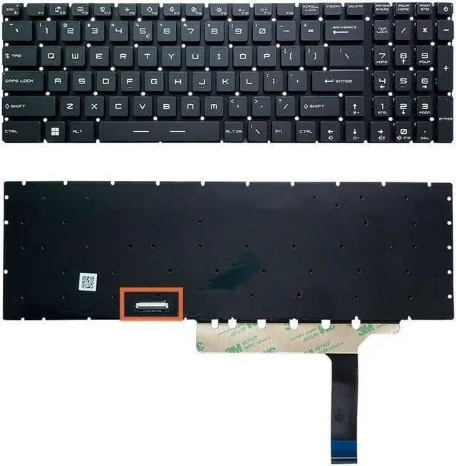 Main image of Laptop part New GE76 Raider US Layout Keyboard Backlit RGB 10UE 10UG 10UH 11UE MS-17K3 Universal