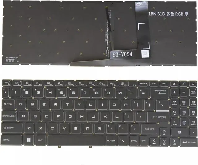 Main image of US Layout Keyboard for Katana GF66 GL66 MS-1581 MS-1582 MS-1583 Backlit